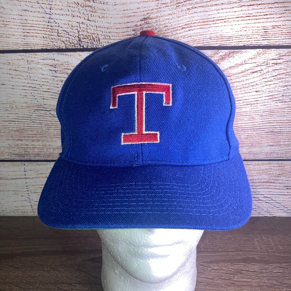 Vintage EUC Texas Rangers MLB Blue SnapBack Baseball Cap Hat by Universal